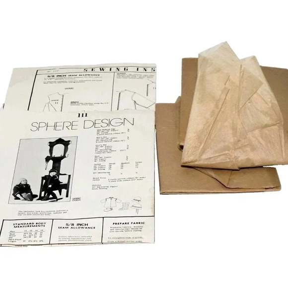 Vintage Sphere Design Sewing Pattern Jacket Hat Mittens & Liners Children 10-16 - Picture 1 of 2